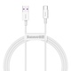 Baseus Superior Series kabel USB na USB-C, 66W, 1m (bijeli) (paket od 5 komada)