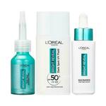 L'Oréal Paris Bright Reveal Niacinamide Dark Spot Serum Set serum za lice 30 ml + piling 25 ml + dnevna krema za lice 50 ml za žene