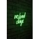 Ukrasna plastična LED rasvjeta, No Bad Days - Green