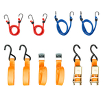 AMiO Set zateznih remena (gurtni) i elastičnih zatezača sa kukamaAMiO Transport belts elastic ropes set TGURTAM-03293