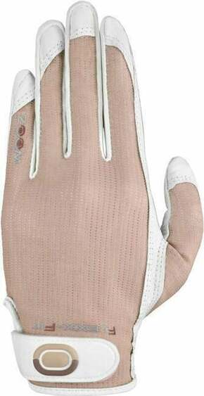 Zoom Gloves Sun Style D-Mesh Womens Golf Glove White/Sand RH S/M