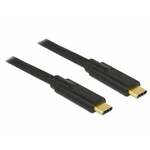 Delock USB-C kabel USB 2.0 USB-C® utikač, USB-C® utikač 4 m crna 83868