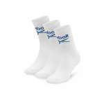 Set od 3 para unisex visokih čarapa Reebok R0255-SS24 (3-pack) Bijela
