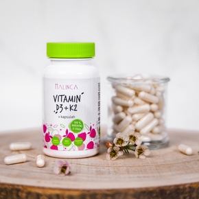 Malinca veganski vitamin D3 + K2 - 60 kapsula