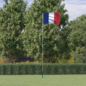VidaXL Francuska zastava i jarbol 5