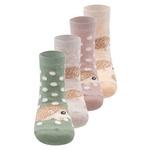 EWERS Čarape nude / svijetlobež / pastelno zelena / prljavo roza