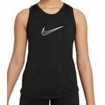 Majica kratkih rukava za djevojčice Nike Dri-Fit One Training Tank - black/white