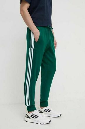 ADIDAS SPORTSWEAR Sportske hlače 'Essentials' tamno zelena / bijela