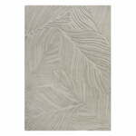 Svijetlo sivi vuneni tepih 200x290 cm Lino Leaf - Flair Rugs