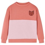 vidaXL Dječja topla majica sa slaganjem boja ružičasta 116