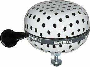 Basil Polkadot White/Black Zvono za bicikl