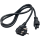 Akyga AK-NB-08A, kabel za napajanje adaptera, clover, IEC C5 CEE, 1m, crni