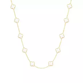 XOXO Srebrna ogrlica LUCKY MID - Yellow Gold pozlata