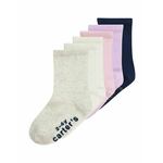 Carter's Čarape bež melange / mornarsko plava / ljubičasta / roza / bijela