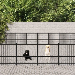 Vanjski kavez za pse čelični 75 27 m²