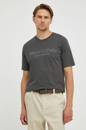 Pamučna majica Marc O'Polo boja: siva