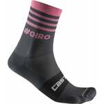 Castelli Giro 13 Stripe Sock Gray/Rosa S/M Biciklistički čarape