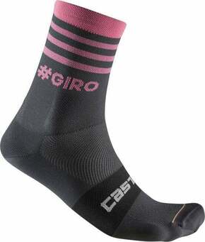 Castelli Giro 13 Stripe Sock Gray/Rosa S/M Biciklistički čarape