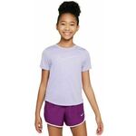 Majica kratkih rukava za djevojčice Nike Girls Dri-FIT One Short Sleeve Top - hydrangeas/white