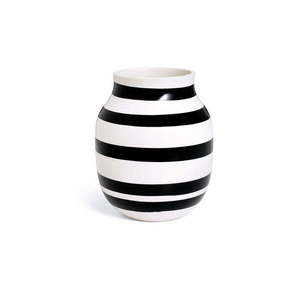 Crno-bijela vaza od kamenine Kähler Design Omaggio