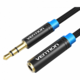 Vention Cotton Braided 3.5mm Audio Extension Cable 5M Black VEN-VAB-B06-B500-M VEN-VAB-B06-B500-M