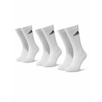 Set od 3 para unisex visokih čarapa adidas Cush Crw 3PP DZ9356 White/White/Black