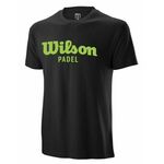 Muška majica Wilson Padel Script Cotton T-Shirt II - black