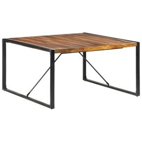 VidaXL Blagovaonski stol 140 x 140 x 75 cm od masivnog drva i šišama