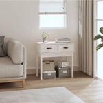 Konzolni stol bijeli 76,5 x 40 x 75 cm od masivne borovine