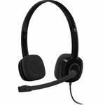 Logitech H151 slušalice, 3.5 mm/bežične, crne, 122dB/mW, mikrofon