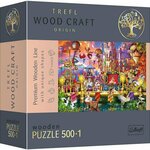 Wood Craft: Magični svijet drvene puzzle 500 + 1kom - Trefl