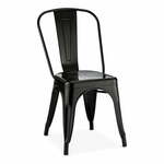 Crne metalne blagovaonske stolice u setu 2 kom Korona – Furnhouse