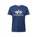 ALPHA INDUSTRIES Majica mornarsko plava / bijela 14512660
