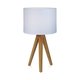 MARKSLOJD 104625 | Kullen Markslojd stolna svjetiljka 44cm sa prekidačem na kablu 1x E14 boja hrasta, bijelo