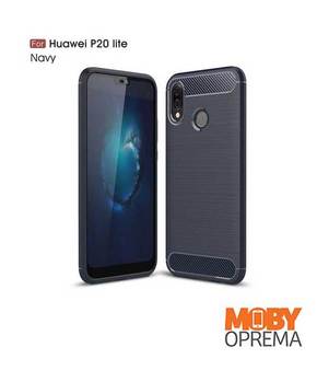 Huawei P20 lite plava premium carbon maska