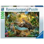 Ravensburger puzzle, Savana s leopardima, 1500/1