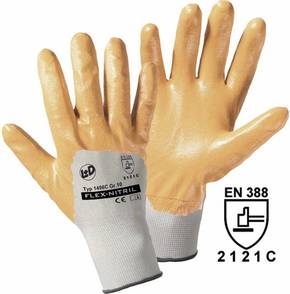 L+D worky Flex-Nitril 1496C-L poliester rukavice za rad Veličina (Rukavice): 9