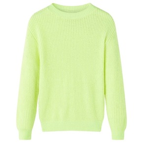 VidaXL Dječji džemper pleteni neonskožuti 104