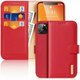 Premium DuxDucis® HIVO Kožna Preklopna futrola za iPhone 11 Crvena