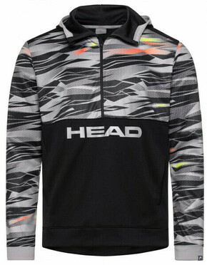 Muška sportski pulover Head Slider Hoodie M - black/grey/red