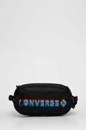 Torbica oko struka Converse boja: crna - crna. Srednje veličine torbica oko struka iz kolekcije Converse. na kopčanje model izrađen od tekstilnog materijala.