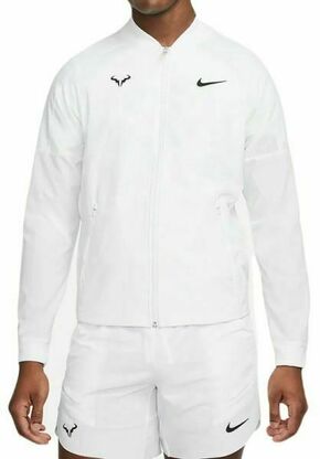 Muška sportski pulover Nike Court Dri-Fit Rafa Jacket - white/black