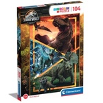 Jurassic World dinosauri Supercolor puzzle od 104 dijela - Clementoni