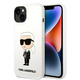 Karl Lagerfeld KLHCP14MSNIKBCH Apple iPhone 14 Plus / 15 Plus hardcase white Silicone Ikonik