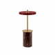 Crvena mramorna LED stolna lampa s mogućnosti zatamnjivanja s metalnim sjenilom (visina 25,5 cm) Asteria Move Mini – UMAGE