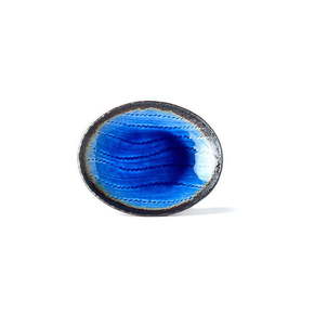 Plavi keramički ovalni tanjur MIJ Cobalt