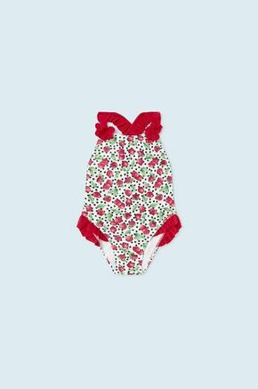 Jednodijelni kupaći kostim za bebe Mayoral boja: crvena - crvena. Jednodijelni kupaći kostim za bebe iz kolekcije Mayoral. Model izrađen od tkanine s uzorkom.