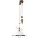 RABALUX 2756 | Elisett Rabalux visilice svjetiljka balansna - ravnotežna, sa visinskim podešavanjem 1x E27 bronca, bijelo