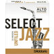 D'Addario Woodwinds Select Jazz Alto Sax Unfiled 2H