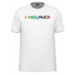 Majica za dječake Head Junior Off Court Rainbow T-Shirt - white